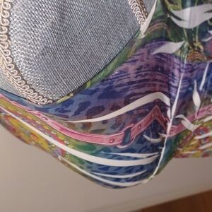 Ocean Blue Maxi  Ladies Halter Dress Paisley Sundress Beach Resort EUC Small